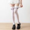 Elastic Printed Design Kawaii Stockings Cute Expression Cat Ear Knee High Socks JK Lolita Women Long Socks Daily