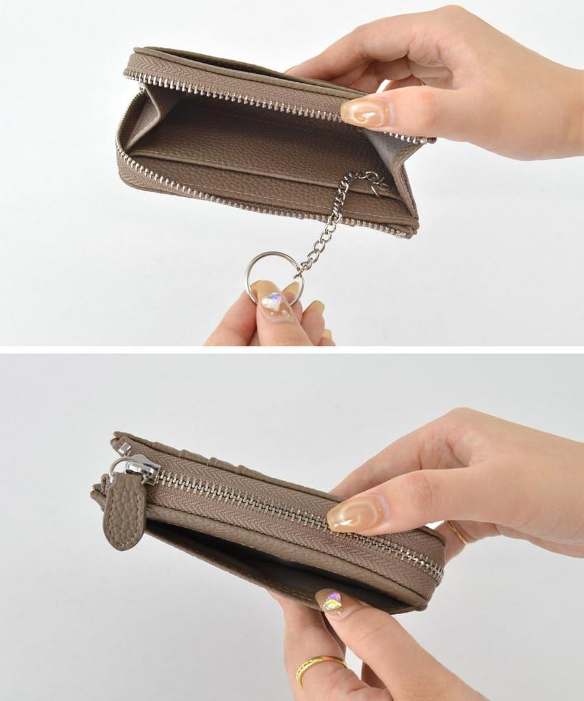 Altro Rose Black Fragment Case for Slim Card Case with Card Coin Commuter Pass IC Card Key Key Women, Wallet, Small, Mini, Slim, Slots, Purse, Slot,