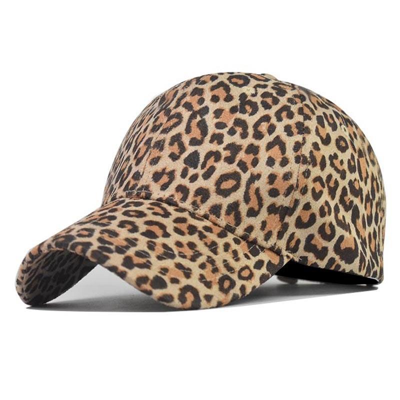 Womens Leopard Print Baseball Cap With Curved Brim For Outdoor Sun Protection Leopard 01