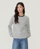 COVERNAT WOMAN Striped Long Sleeve Heather Grey