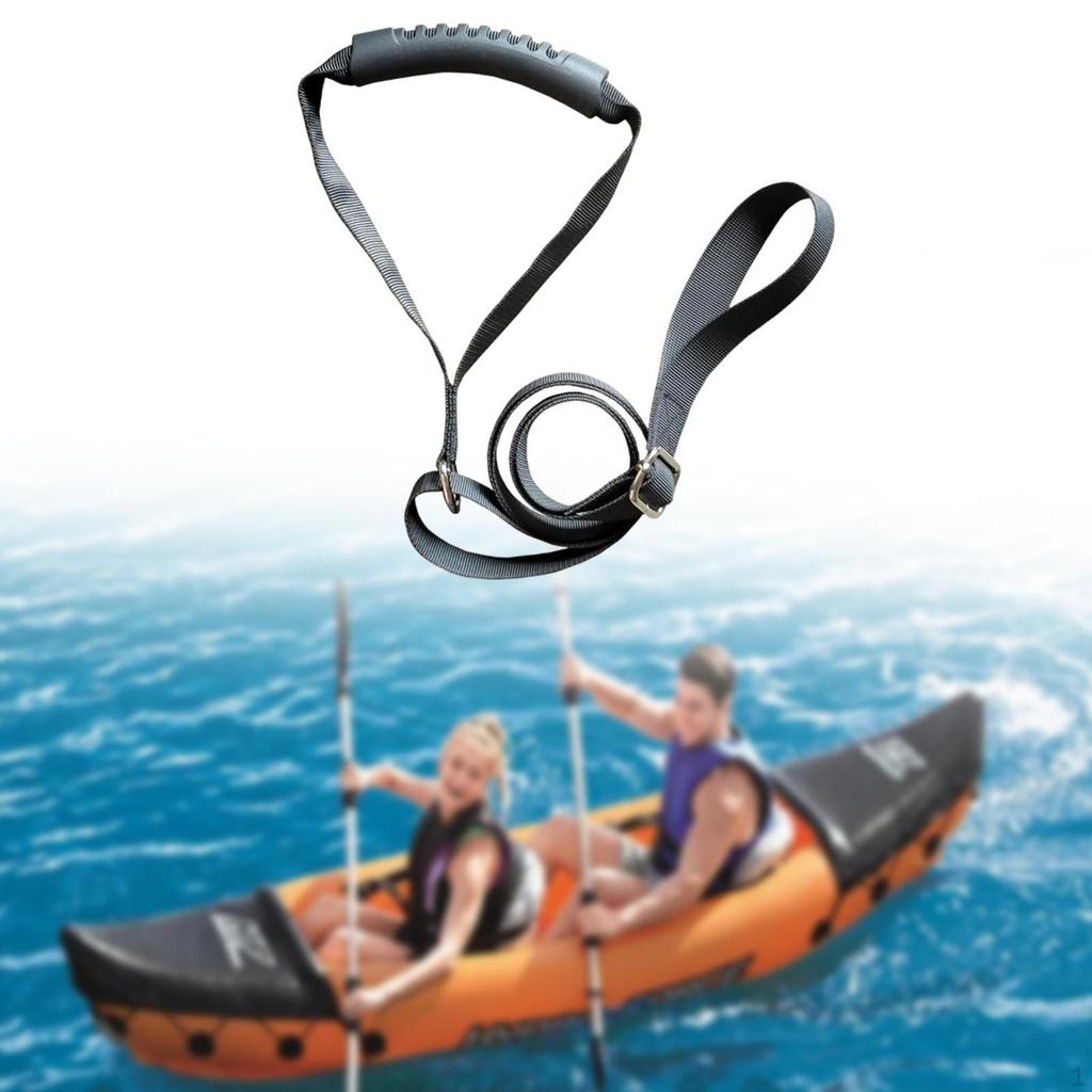 Kayak Stand Up Assist Strap Pull Sturdy Adjustable Length Portable Boat Standing Rope Canoe
