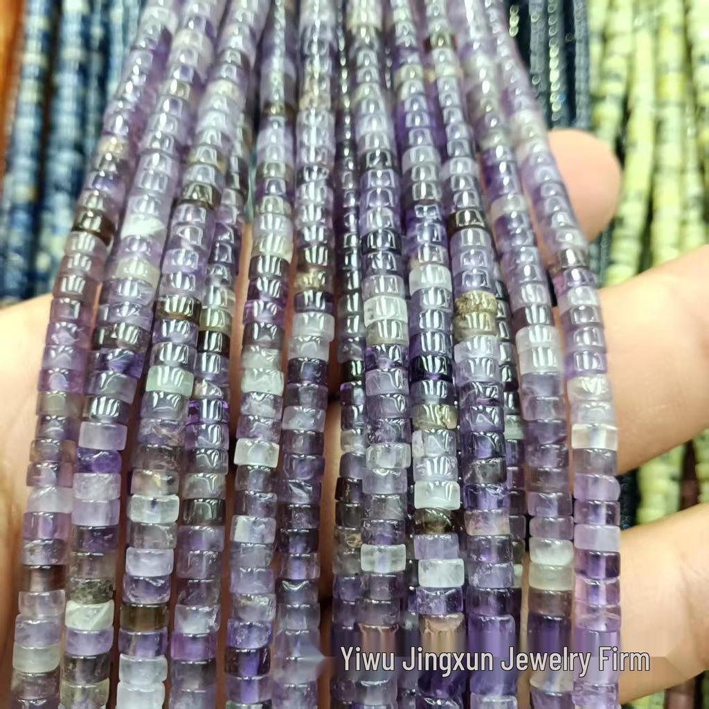 2x4mm Natural Agate Stone Separator Beads for DIY Jewelry Making - Loose Semi-Finished Accessories In Stock