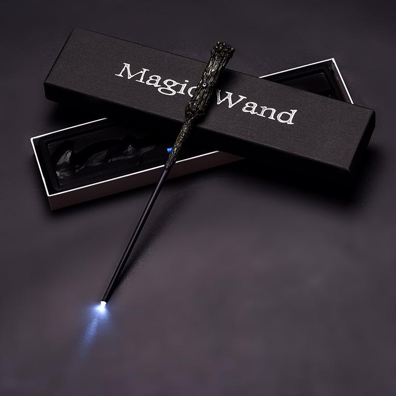 Harry Potter Magic LED Wand Set: Dumbledore & Hermione's Luminous Wands - Perfect Halloween Toy