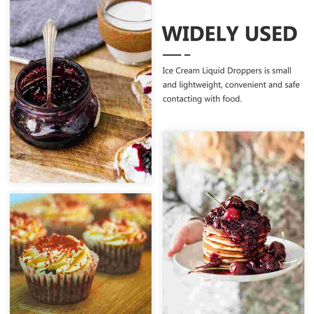 100 Pcs Dropper Buttercream Squeeze Transfer Pipettes Plastic Chocolate Droppers