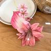Elegant Pearl Flower Hairpin Colorful Ancient Style Hanfu Hair Accessories Headpieces Side Clip Chinese Style Hair Clip Girls