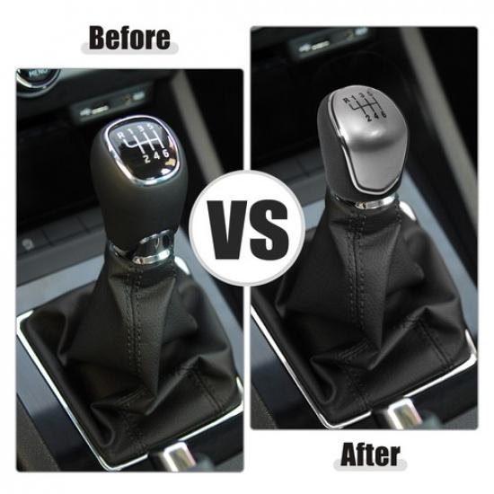 1 Pcs 6 Speed Manual Gear Stick Shift Knob for Ford Mondeo S-MAX C-MAX Kuga