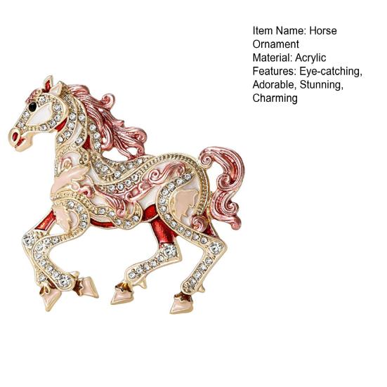 Horse Christmas Ornaments Sparkly Rhinestone Horse Hanging Decoration