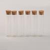 Set of 100 13ml Food-Grade Glass Bottles with Cork Stoppers, Test Tube Glass Bottles, Transparent Glass Seal Containers (Set of 100, 13ml (18x80x15mm)