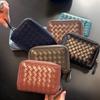 Women's Square Mesh Card Leather Wallet
