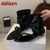 Fashion Female Slip On Footwear Women Heeled Sandals Ankle Booties Shoes Flip Flops Fashion Open Toe Ladies Low Heel Sandals Boots