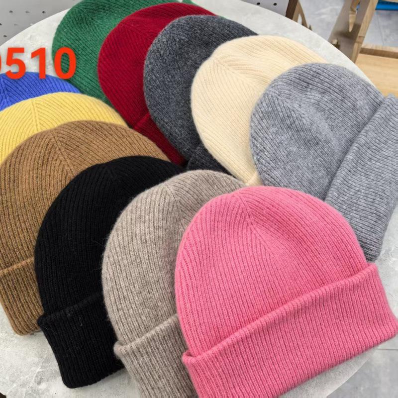 Export To Australia High-quality Wool Brimless Winter Men's and Women's Knitted Hats Thermal Headgear Wool Autumn and Winter Hats