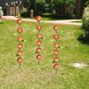 3pcs Plant Shaped Flower Ground Stake Metal Garden Pile Decorative Garden Stakes  Outdoor
