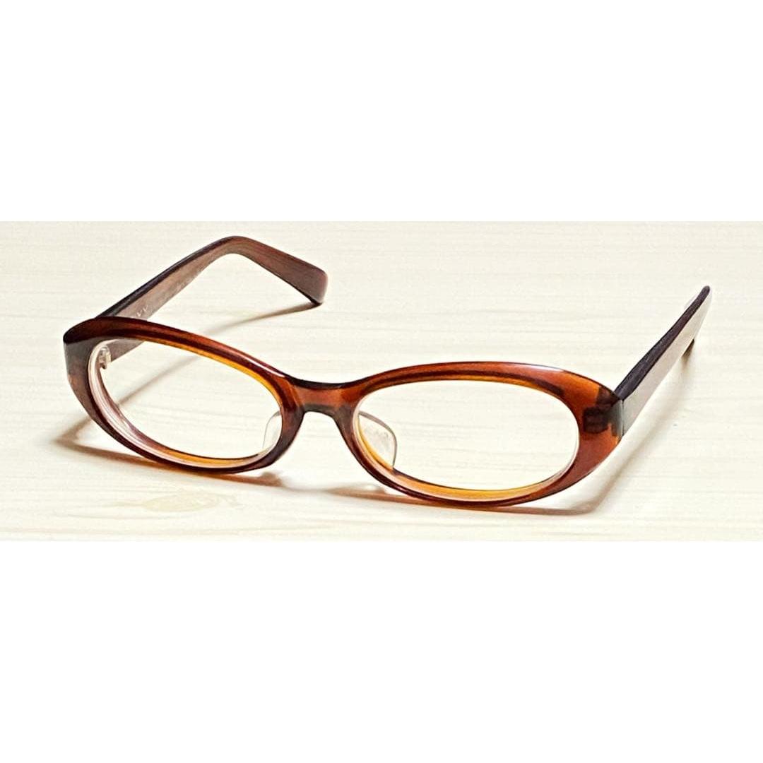 Used No.1006 SPIVVY Glasses Kaneko Glasses Half Rim Brown