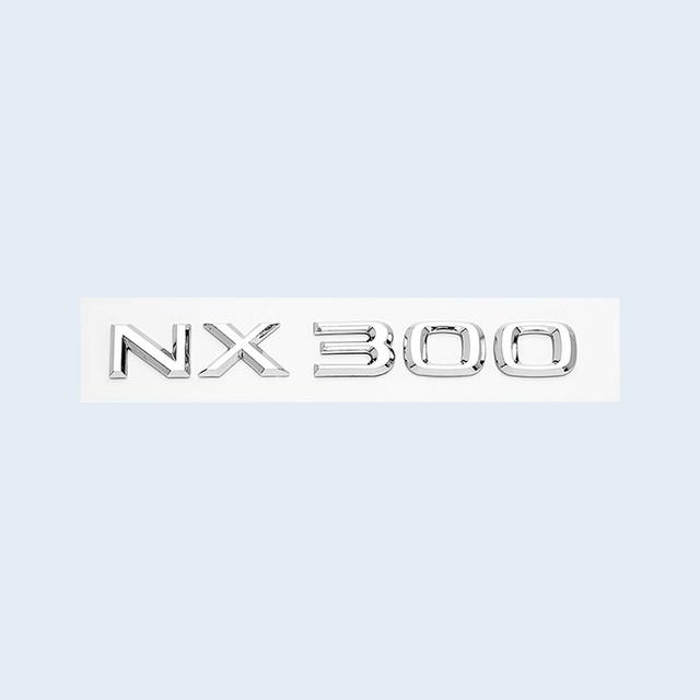 Car Trunk ABS Chrome Gloss Black Letters Logos Badge Emblem Decals Styling Sticker For Lexus NX NX200 NX300 NX200t Accessories