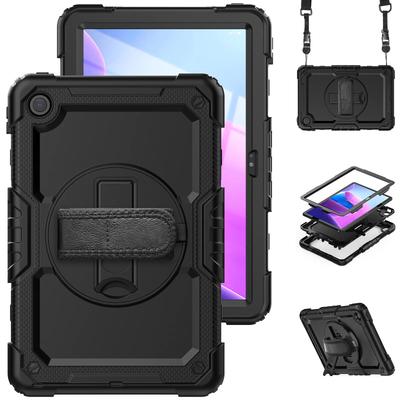 Für Tab M11 M10 3. TB328FU M10 Plus 3. Gen 10.6 HD 2. Gen TB-X306F 10.1 Hülle mit Ständer + Schultergurt Stoßfeste Hülle