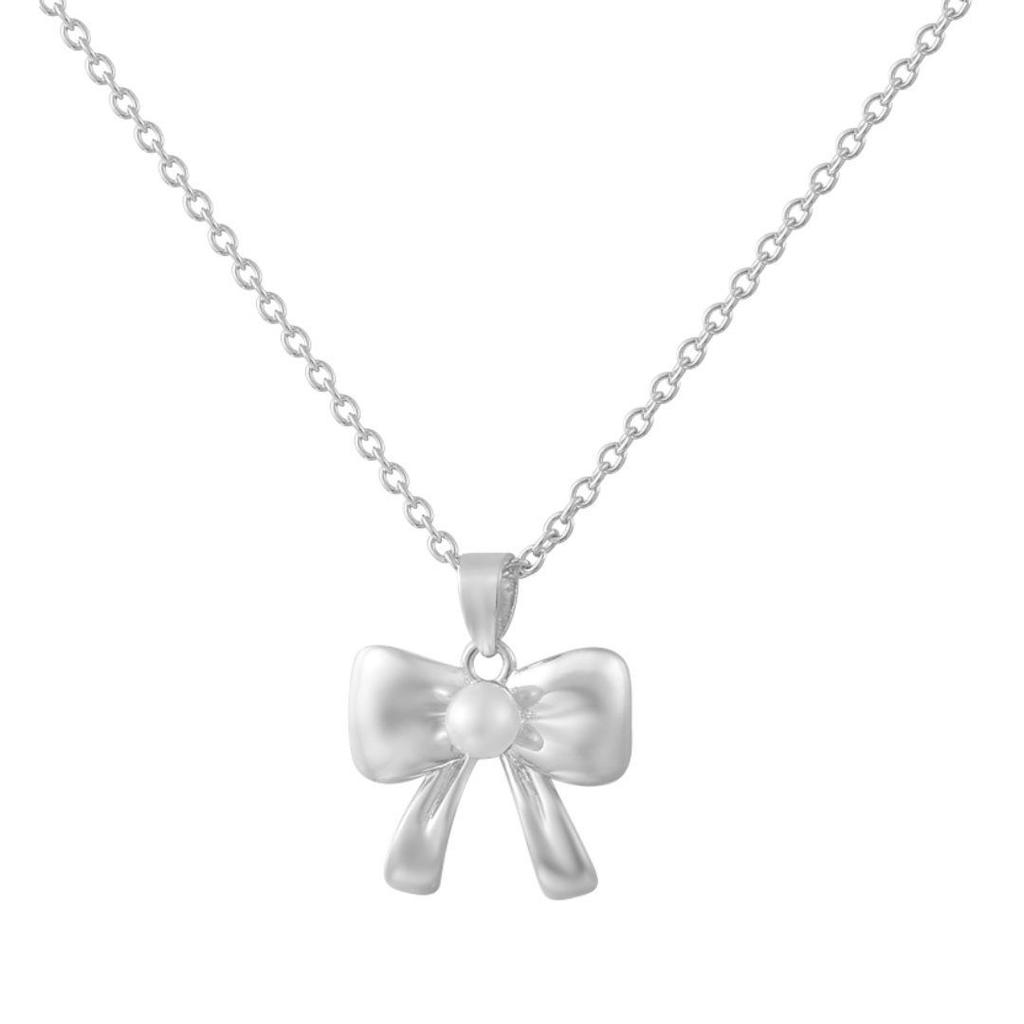 Bow Tie Necklace: Versatile Women's Luxury Gold Clavicle Chain, Highly Praised for Color Preservation