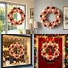 Colored Ball Wreath Door Hanging Decoration Handmade Christmas Wreath For Front Door Wall Or Window Display Home Decoration