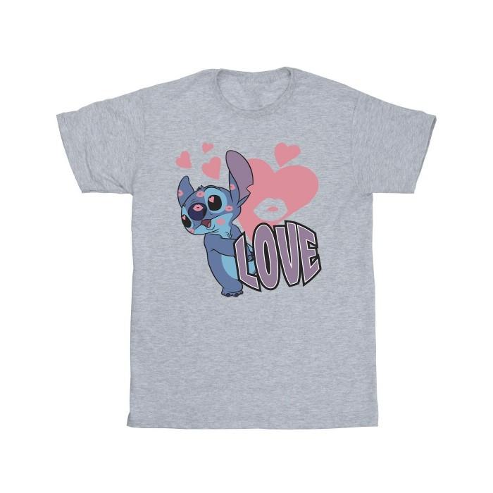 Lilo & Stitch Boys Love Hearts T-Shirt