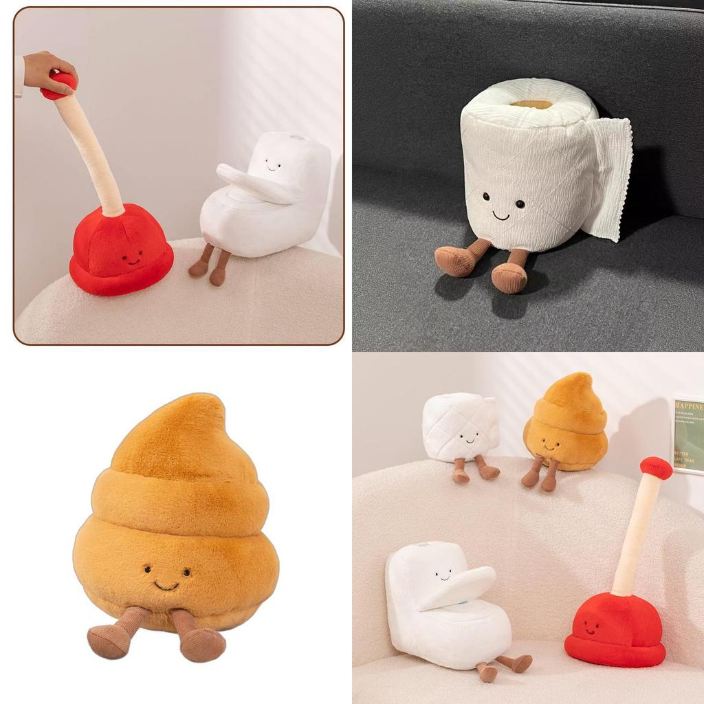 Adorable Plush Toilet Paper Doll Cuddly Soft Pp Cotton Collectible Gift