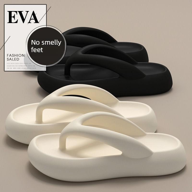 Soft and Comfortable Flip-flops for Women, New Style, Thick-soled, Non-slip, Beach Sandals with Platform Sole