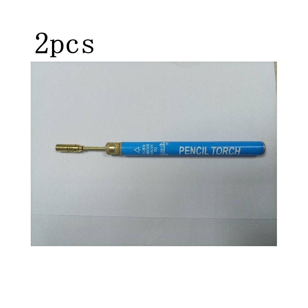 2PCS Blue Cordless Refillable Butane Gas Pencil Soldering Iron