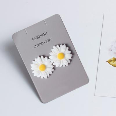 1 pár náušnic Roztomilé krásné plastové náušnice Slunečnice pro