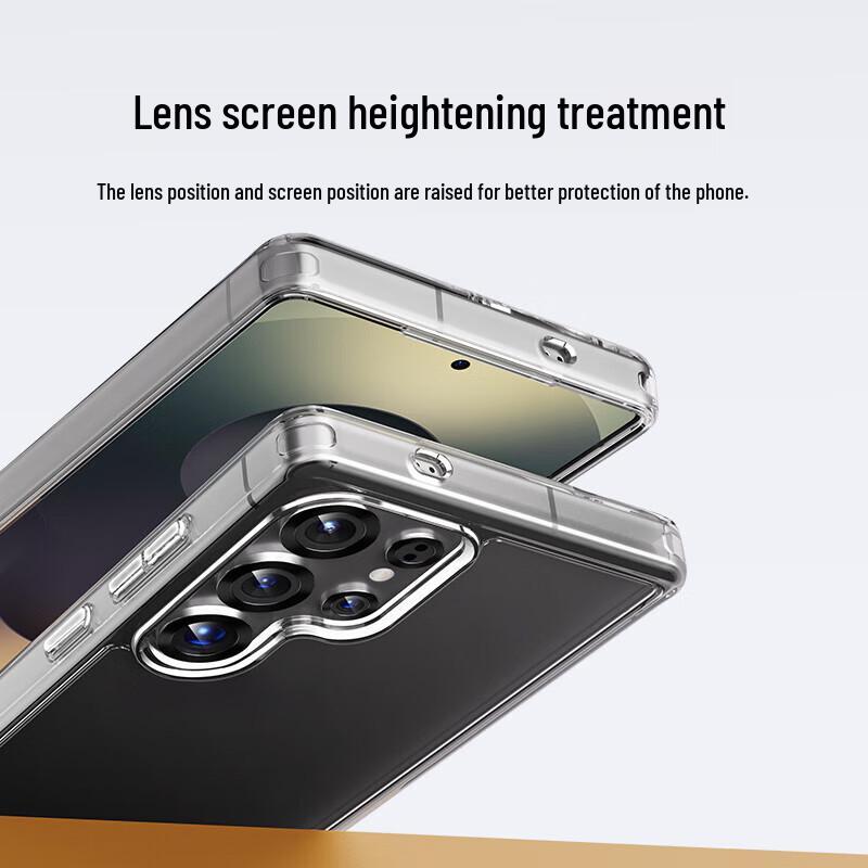 PERFECTSIGHT Clear Shockproof Phone Case for Samsung Galaxy S25 Ultra