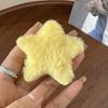 2pcs/set Cute Side Broken Hairpin Sweet Pentagram Headwear Cute Plush Star Hairpin Girls Kids Women Hair Accessories