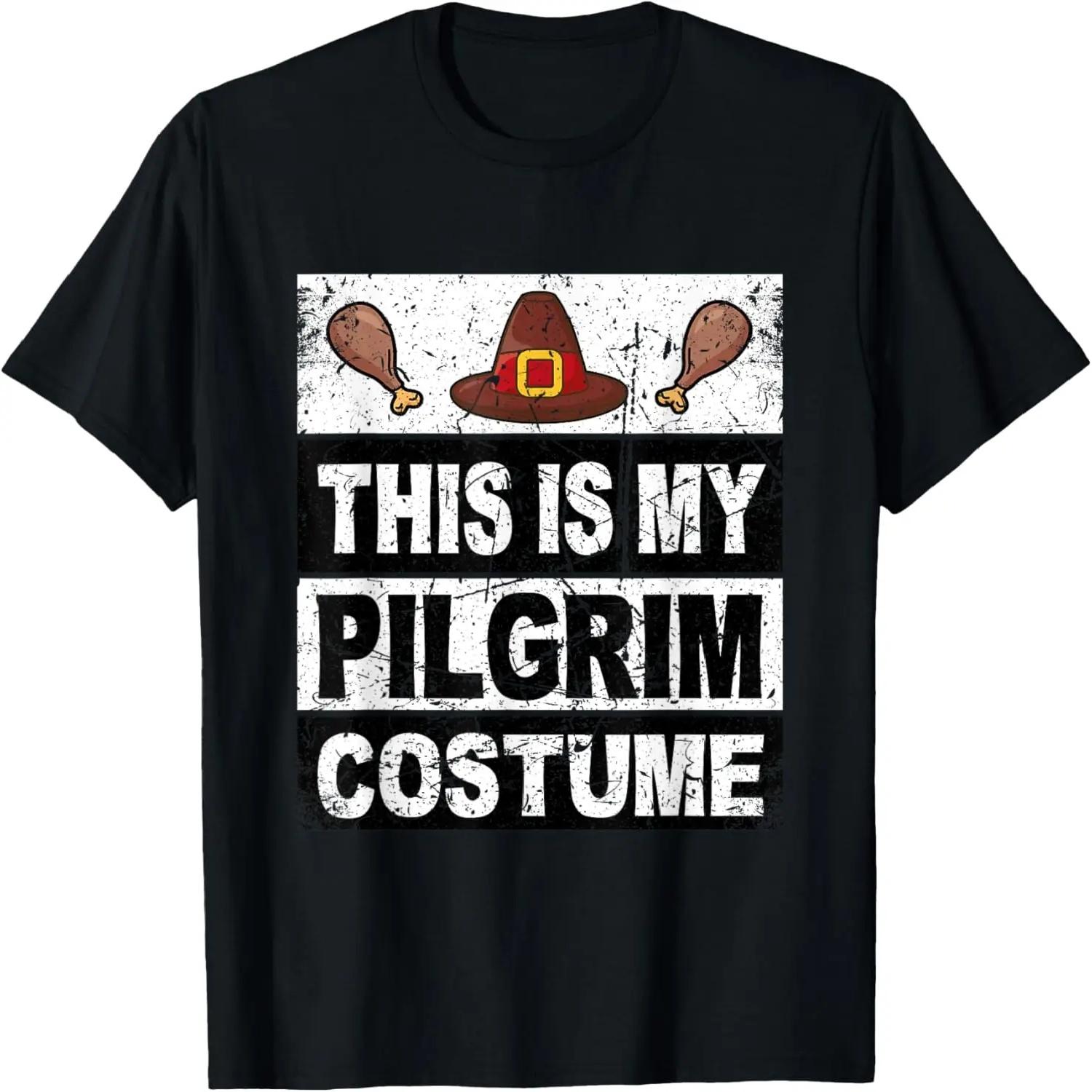 Retro Thanksgiving Shirt Pilgrim Costume Turkey Day Men Boys T-Shirt XXXXL