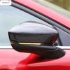 For Mazda CX30 CX-30  - 2025 Car Rearview Mirror Side Wing Cap Decoration Cover Trim Carbon Fiber Exterior Accessories