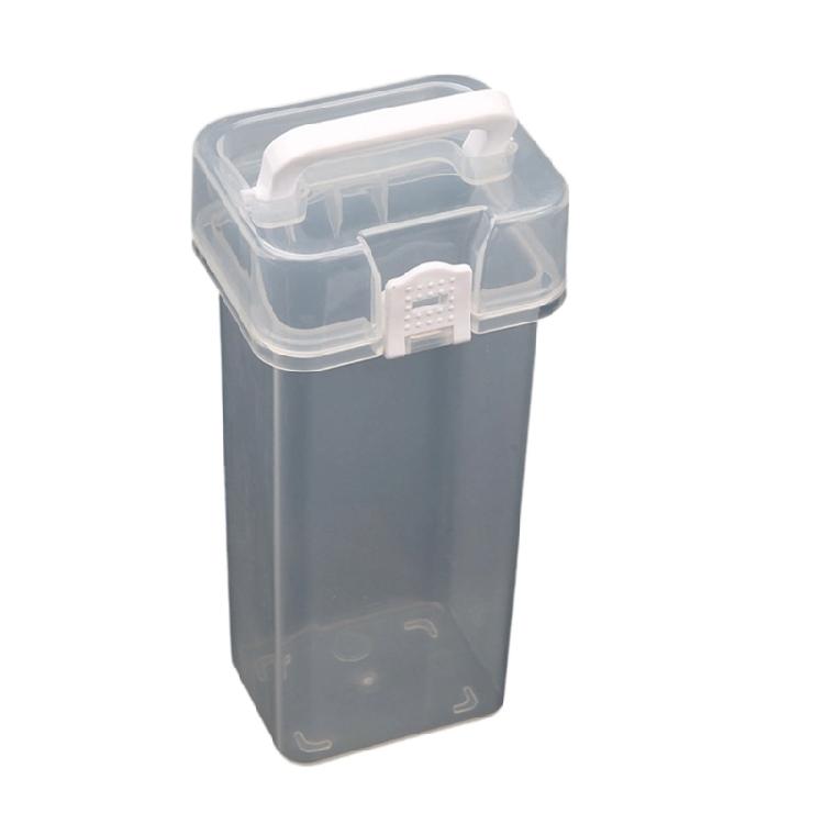 Portable Plastic Art Supply Organiser with Handle Multi Compartment Marker Storage Box For Neat Desktop Arrangement