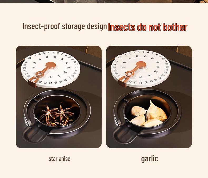 2025 Model Airtight Rice Storage Container: Moisture & Insect-Proof, Flour Barrel, Home Use