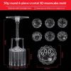 Plastic Hand Pressure Mooncake Mold Cookie Stamps Reusable Pastry Maker Tool Mid Autumn Festival For Baking Dessert Making
