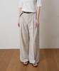 FROMWHERE Pintuck Trousers L/Beige