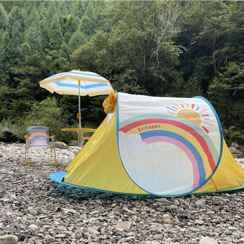 Children's Quick Open Play Tent Indoor Outdoor Camping UV Protection Foldable Tienda De Juego Breathable Safe Sturdy