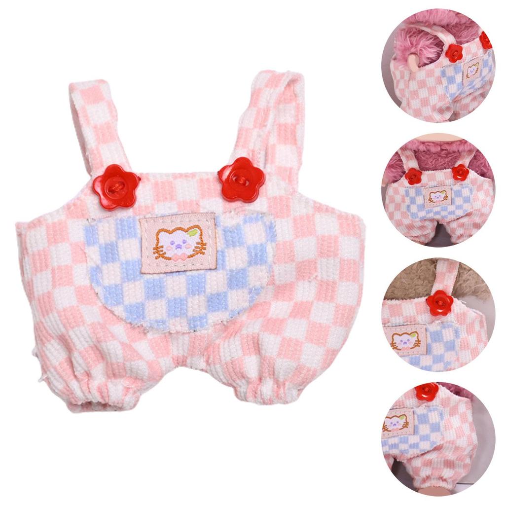 Doll Overalls Doll Pants Suit Daily Wear Dress up Changing Clothes Presents Fashion Pretend Play Toy Shorts Clothing