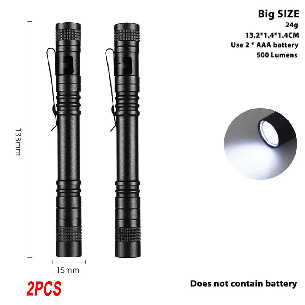 Mini Portable LED Flashlight Torch Flash Light Battery Hunting Lamp Pocket Flashlights For Camping,Outdoor,Emergency Pack