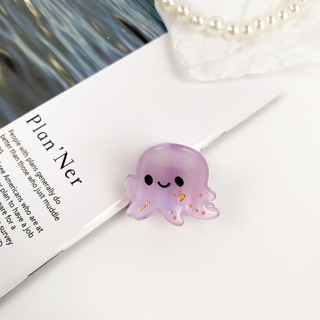 1pc Mini Hair Claw Clips Cute Ocean Animals Design Crab Whale Sea Shell Starfish Cute Sweet Hair Accessories For Women