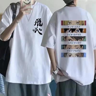 Anime Haikyuu!! T-shirt Graficzny T-shirt Oversize