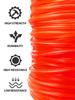 50M 2.4mm Mowing Nylon Grass Trimmer Rope Brush Cutter Strimmer Line Round Brushcutter Trimmer Cord Line Wire