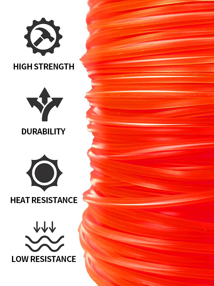 50M 2.4mm Mowing Nylon Grass Trimmer Rope Brush Cutter Strimmer Line Round Brushcutter Trimmer Cord Line Wire