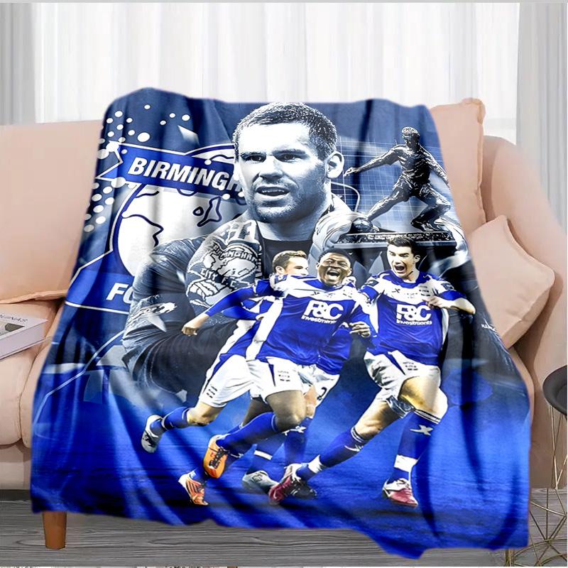 Birming-ham Football Club Printed Throws Blanket Soft Flannel Blankets for Couch Bed Gifts for Men Women Picnic Blanket Christmas Gifts