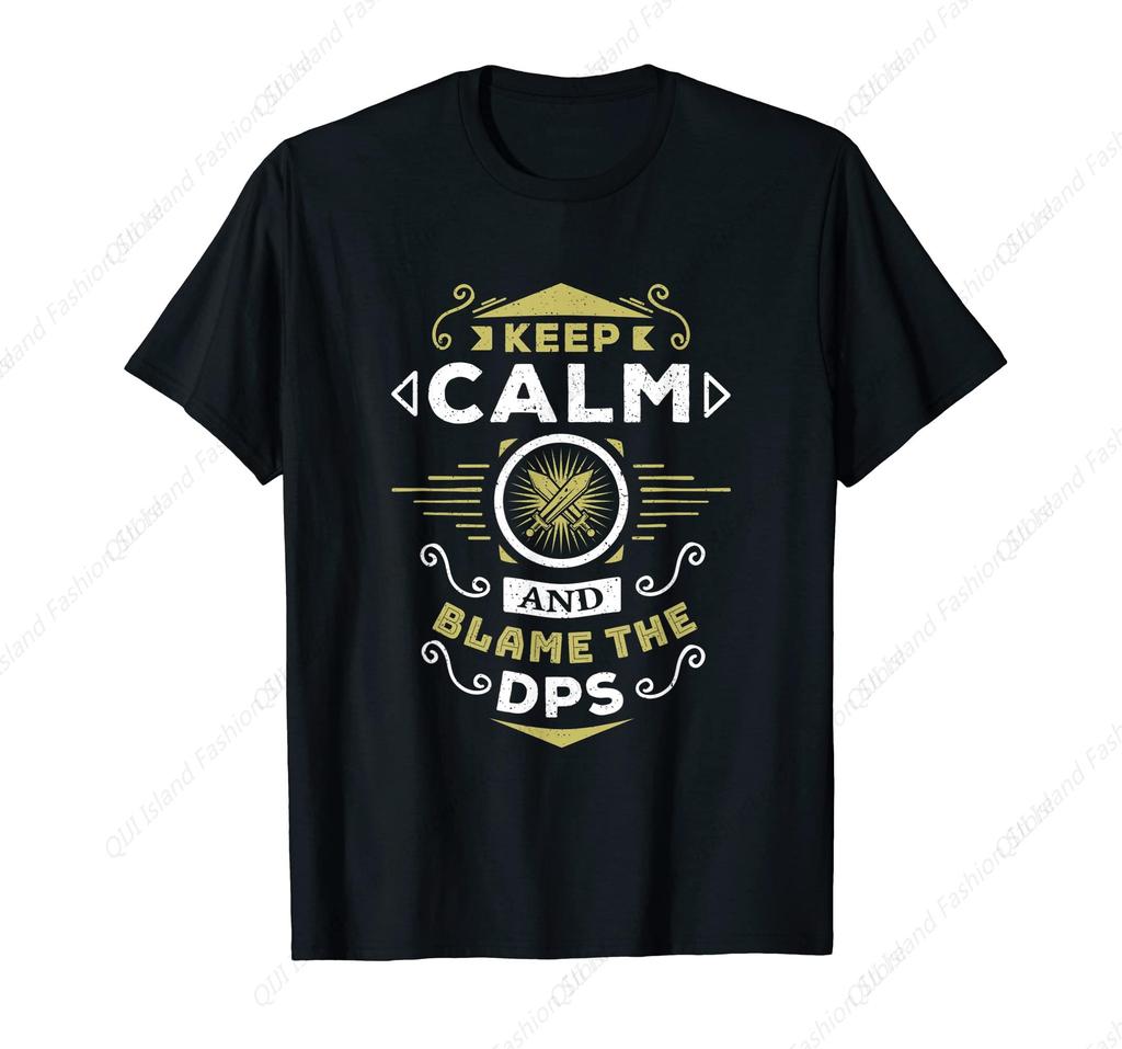 Wow Tank Keep Calm and Blame The Tank Gaming Tanking TShirt