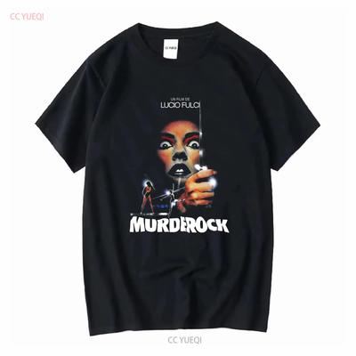 Murder Rock V1 MURDEROCK Lucio Fulci 1984 T Shirt BLACK ALL SIZES S 5XL Vintage Washed Homme Graphic Versatile Casual Stylish