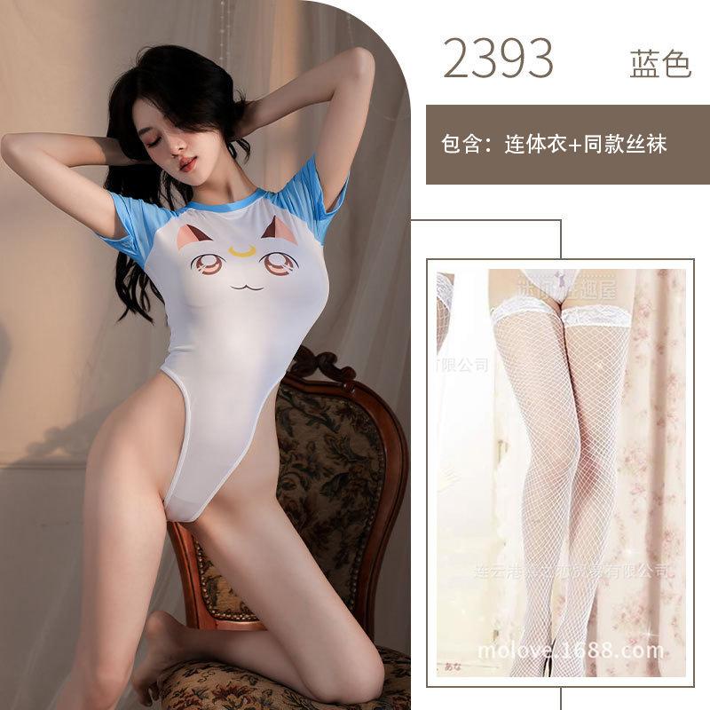 Two-dimensional anime cosplay sex uniform sexy one-piece sex underwear open file free of dead pool water