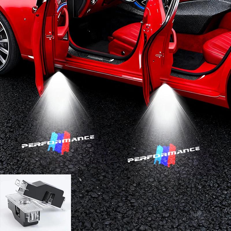 2/4 LED Door Projector Lights for BMW E36 F20 E46 E39 E38 E90 E53 X3 X5 X6 M2 M Car Welcome Logo Light Projector