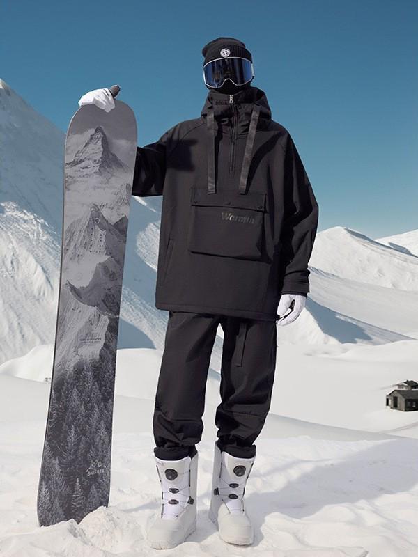 Northeast -40° Cold-Proof Ski Suit: Men's Waterproof Cotton Mountaineering & Skiing Two-Piece Set