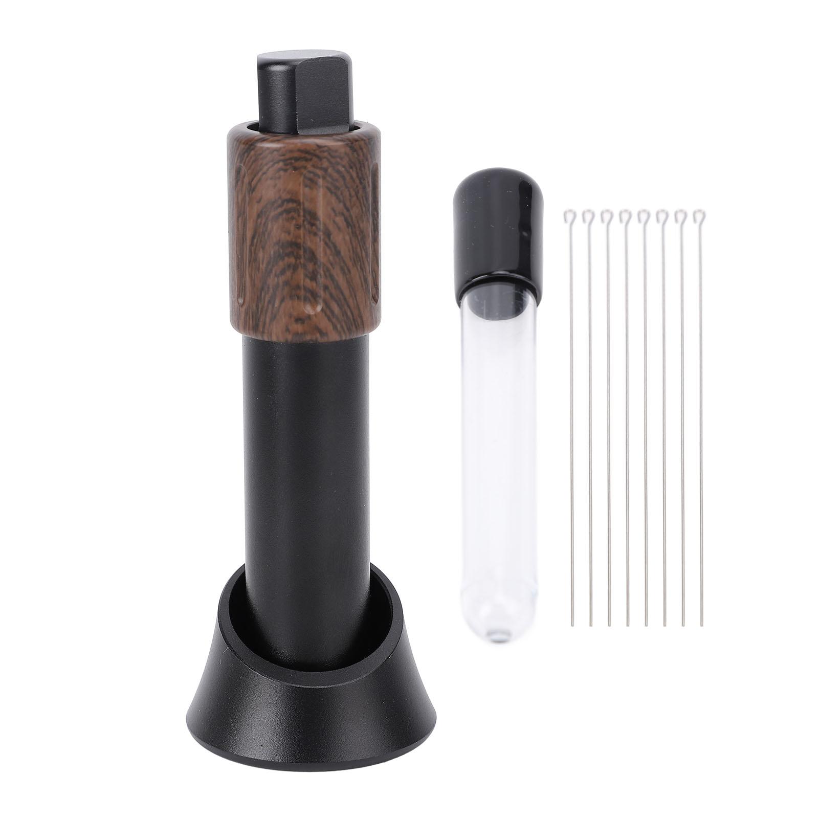 

Игольчатый распределитель кофе, нажимной выдвижной иглой, инструмент для размешивания кофейного порошка с 8 L чёрный