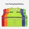 Breathable Summer Reflective Mesh Vest for Volunteer and Work Activities