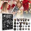 24 Days New Ozzy Osbourne Motorcycle Bell Advent Calendar Ozzy Osbourne 2D Acrylic Pendant Christmas Countdown Advent Calendar Gift